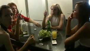 Real Party debauchery all over Erotic Russian Drunken nymphs