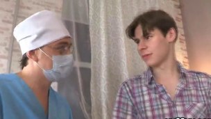 doctor assists with hymen examination and defloration of virgin teen  segment