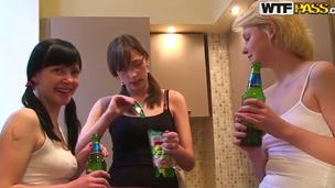 Sexy college girls have organizes an awesome party, where their are drinking alcohol and fucking like dirty whores. They are also sucking delicious young cocks. Watch and enjoy