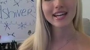 Cute blond teen masturbation webcam